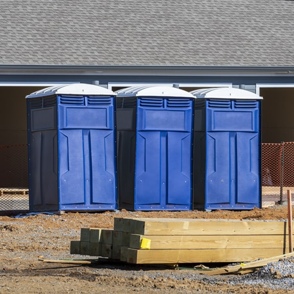 how often are the porta potties cleaned and serviced during a rental period in Wallula WA